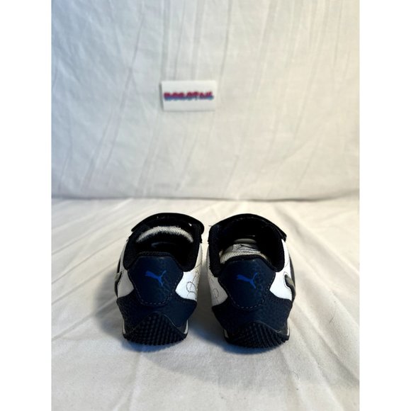 Puma Illuminescent V Light Up Toddler 6c White Blue Sneakers - Picture 5 of 10